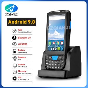アクセサリPDA Android 9.0 Red POSハンドヘルドターミナル1D 2D QRバーコードスキャナーWiFi 4G Bluetooth GPS NFC PDA BAR CODES READER 2022