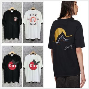 camiseta masculina designer t camisetas rhude camiseta gráfica roupas de roupas de roupas hipster vintage de tecido de tecido de rua de graffiti de letra foil