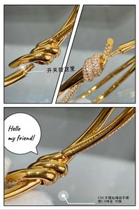 Versão alta Tiffays Novo pulseira Full Sky Star Rope Knot Gold Gold Day Day Presente para namorada