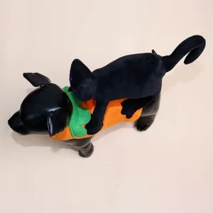 Hundebekleidung Hunde Kostüm Halloween Party schwarze Katze lustige Cosplay -Kleiderzubehör Pet Supplies B03E