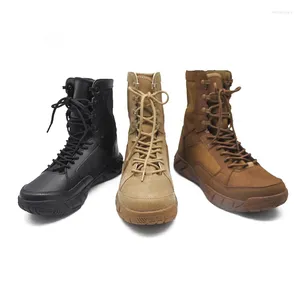 Stivali scarpe da trekking da uomo esterno di alta qualità Desert Military Tactical Soldier Combat