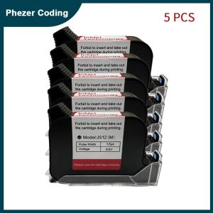 Controls Phezer 1/3/5/10pcs Handheld Online Inkjet Printer Ink Cartridge Quick Dry Ps100 Black B Level 12.7mm Original Parts Office