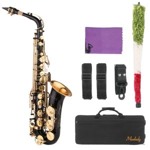 Saxophone Saxophone Black Paint Eflat Sax Brass Eb Alto saxophone alto sax With Saxophone mouthpiece wind instrument musical instruments