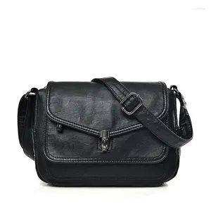 Totes Vintage Soft Leather Femmels' Shoulder Bags Luxury Handbags Women's Packet Designer Small Crossbody Bag 2024 Sac A Femme