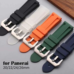 Watch Bands Rubber Strap 20mm 22mm 24mm 26mm for Panerai Strap for Omega Mens Sportsストラップ交換用リストバンド240424