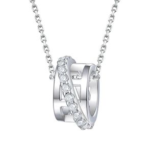Collana di gioielli designer S925 collana personalizzata con zircone argento sterling per donne con gioielli di lusso di alta qualità per donne
