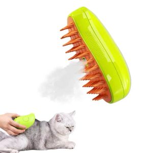 Combs Pet Steamy Electric Spray Massage Comb Cat Dog USB Charging AntiFlying Massage Brush Floating Hair Removal Comb Pet Grooming