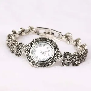 Wristwatches Vintage Luxury Watch Women Rhinestone Ladies Elegant Watches Unique Design Clock Quartz Wrist Relogio Feminino