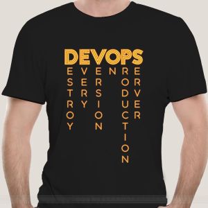 Skjortor DevOps den verkliga definitionen av DevOps T -shirt DevOps Computer Nerd Geek Programmer Funny Sarcastic Cool Sweet Programmering