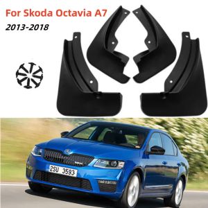 Bumlare 4st Car Mud Flaps For Skoda Octavia A7 5E 2013 2014 2015 2016 2017 2018 2018 Mudflaps Splash Guards Mud Flap Mudguards Fender