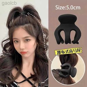 Hair Clips Barrettes Large High Horsetail Catch Fixed Artifact Jinchen Paragraph With Small Claw Clip Hairpin Headdress Female Shark Head Clamps 240426