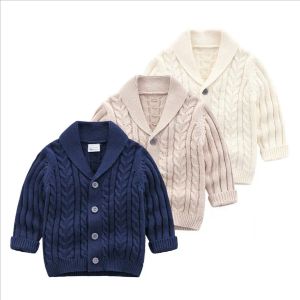 Sneakers 024m Autumn Boys Cardigan Sweater Children Coat Casual Spring Baby Girls Sweater Outerwear Winter Clothes Outfits