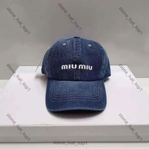 Mui Mui Hat Luxury Embroidered Large Letter Baseball Hat for Men Fashion Street Sun Proteciunment