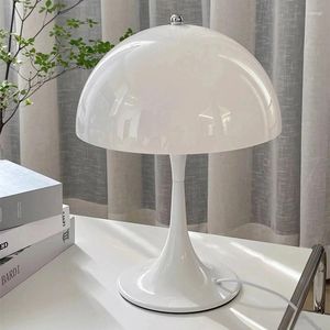 Floor Lamps Scandinavia Mushroom Table Lamp Led Desk Light With Inline On/Off Push Button Switch