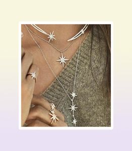 Designer Triple Meteorites Adjustable Necklace Fashion Star Fashion Lady S925 Sterling Silver Shiny Personalized women039s Pend9838051