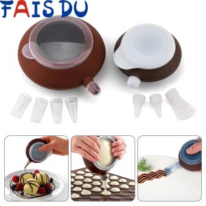 Mögel silikon makron bakning mögel potten ark matt munstycken set ugn diy silkblomma dekorativ tårta muffin bakverk mögel