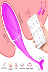 Aplikacja sterowane zabawki wibratory gspot Masaż wibrator samica łechtaczka stymulator wibrujący jaja zabawki seksualne dla kobiet kule pochwy 3041635650