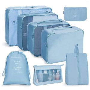 Storage Bags Foldable Travel Packing Cubes Cosmetics Toiletries For Sports Gym Vacation