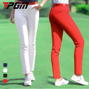 Pantaloni pantaloni da golf PGM Ladies Slim Golf lunghi pantaloni da donna Donne rapide a secco a secco elastico pantaloni sportivi elastici Bomboniere casuali xs3xl