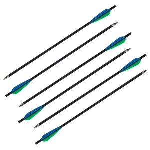 Freccia da 8,8 mm diametro da 20 pollici in fibra di carbonio 6/12/24/36 pezzi rimovibile freccia bulloni a balestra bulloni per la caccia all'arco da esterno