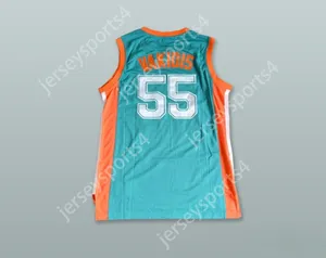 Nome personalizado Nome masculino Juventude/Kids Vakidis 55 Tropics Flint Teal Basketball Jersey Semi Pro Top Stitched S-6xl