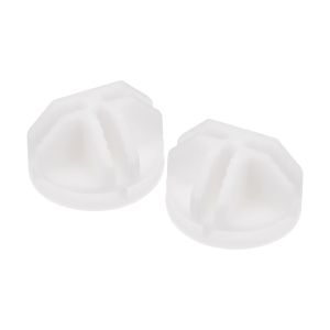 Złącza Uxcell 20pcs złącza sześcianu z drutu plastikowego, 36x23mm pół klamry klamry do przechowywania organizer szafki na półki biały