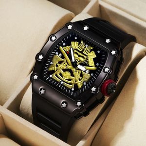 Samuraj Watch Modne i spersonalizowane nocne glow męskie zegarek dla mężczyzn