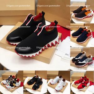 designer shark bottom red bottoms platform casual shoes unisex round toe loafers red black white fashion lace up low cut leather mens womens sneakers luxury trainers