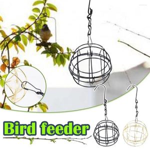 Garden Decorations Outside Hanging Bird Feeder For Wild Birds Metal Hook Fat Ball Outdoor Decoration Feeding Tools R5x4