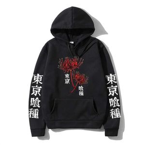 Herren Hoodies Sweatshirts Neuankömmling Tokyo Ghul Tracksuit Pullover Hoodie Strtwear Harajuku Anime Herren Hoodies Sweatshirt Herbst Winter Unisex Kleidung T240425