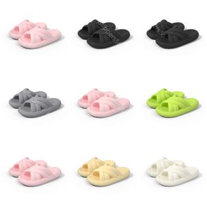 Slippers Shipping Free New Summer Product Designer for Women Green White Black Pink Grey Slipper Sandals Fashion Womens Flat Slides GAI Outdoor 82 s