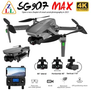 Drones ZLL SG907 MAX Dron GPS kamera 4K 5G FPV WiFi z 3Axis Gimbal ESC 25 minut lotu bezszczotkowy zdalnie sterowany Quadcopter profesjo