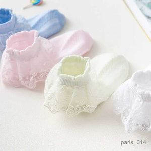 Barn strumpor flickor spetsar ruffle prinsessan mesh strumpor spädbarn baby barn kort socke ruffle vit rosa små tjej strumpor småbarn tjej strumpor 1-7y