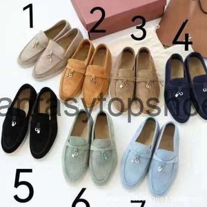 Loro Piano LP Shoe Slip-On British 2023 New Style Casual Slip On Loafers Tassel Lock Buckle Bean Shoes Shoes