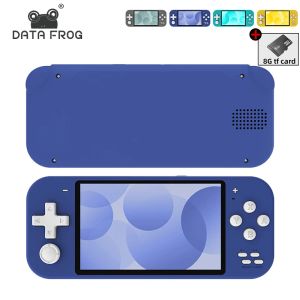 Socks Data Frog X20 Handheld Game Console 4.3 Inch Portable Video Game Player Built in 6000+ Games for Kids Adult Support Tv Output