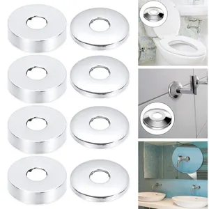 Kitchen Faucets 1PC Shower Faucet Decorative Cover Chrome Finish Stainless Steel Water Pipe Wall Covers Bathroom Accessories