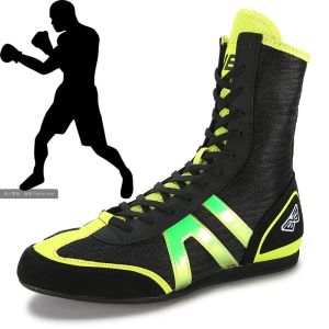 Stivali da uomo da boxe maschile scarpe da wrestling comode suo suola traspirabile sport sport scarpe laceup stivali scarpe da boxe taglia 3545