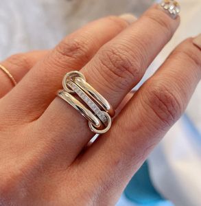 Spinelli Rings Benzer tasarımcı lüks güzel mücevherlerde yeni x hoorsenbuhs mikro adet gümüş yığın yüzüğü günlük giyim sosyal toplantılar moda aksesuarları