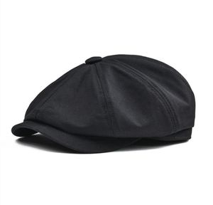 Botvela 100 Twill Cotton Newsboy Cap Men Men Classic Retro Letro Hat Summurate Lightweight Driver Cap 003 T2001044946562