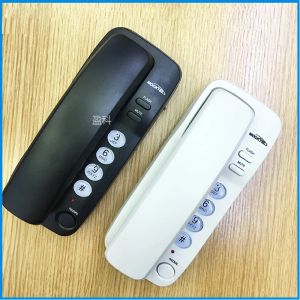 Tillbehörsladdad väggtelefon Grundläggande smala fasttelefon för hemmakontor Small väggmonterade telefonförlängningar hiss Hotelltelefon