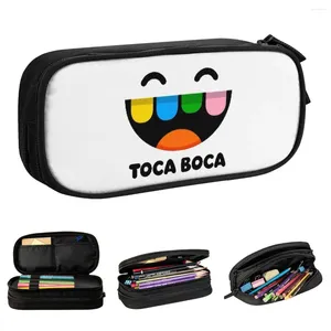 Toca Boca Pencil Cases Life World Game Pencilcases Pen Box Large Storage Bags Students School Cosmetic Stationery