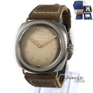 2024 Unisex Luxury Watch Classic Round Quartz Wristwatch Pererei Radiiomir Tre Giorni PAM01350 45 WL Q2G5