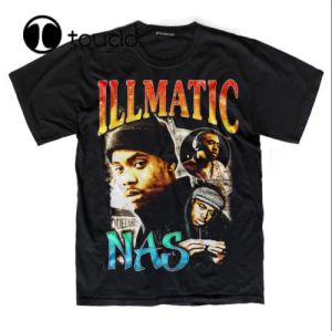 Gömlekler Nadir Nas Illmatik Rapçi Hip Hop Unisex Erkekler | Tshirt S3XL