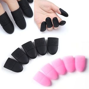 10pcs/Set Silikonnagelkunst Einweichen Kappe Clips Lack UV Gel Polnisch Entferner Wickelwerkzeugnagel Wischtücher Manikürewerkzeuge