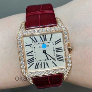 Ratt som arbetar automatiska klockor Carter Sandoz Womens Watch 18K Rose Gold Inlaid Engelska rörelse WH100351