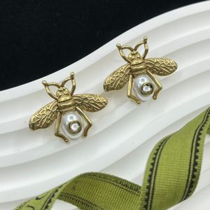 Designer Pieno orecchini da 18k donne placcate in oro lettere orecchini di pera di strass oro Gioielli da donna Stampe Orecchie di lussuoso Regalo per matrimoni