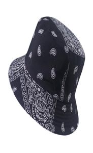 NEU Summer Black Red Paisley Muster Fischereifischer Caps Bandana Eimer Hüte Frauen Bob Hip Hop Panama9929449