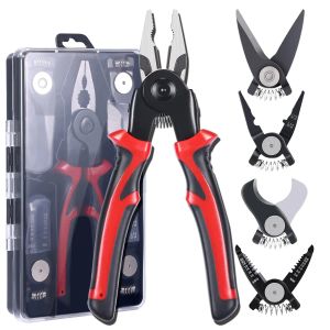 Торговые изготовления Multifunctional 5 в 1 Pliers Стальные плоскогубцы проволоки.