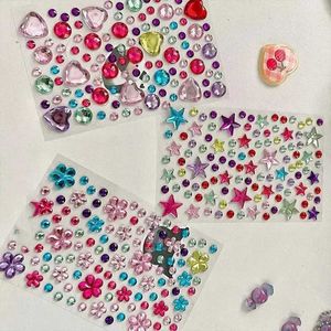 Tattoo Transfer Glitter Face Stickers for Children Rhinestones for Eyes Face Diamonds Bright Stickers Festival Makeup Jewels Stickers ZS006 240426