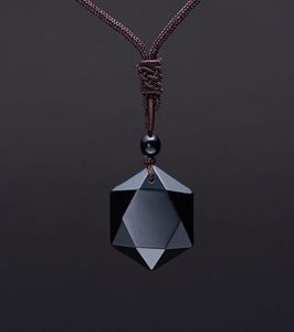 Natural Crystal Pendant Gemstone Jewelry Obsidian Necklace Diamond Gift Raw Stone BoyGirl friend Gifts Personalized Jewelry5662599